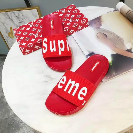 Louis Vuitton X Supreme Slippers Mens ID:20190503a369